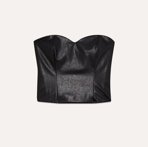 NWT ARITZIA TALULA Bustier Leather tube top